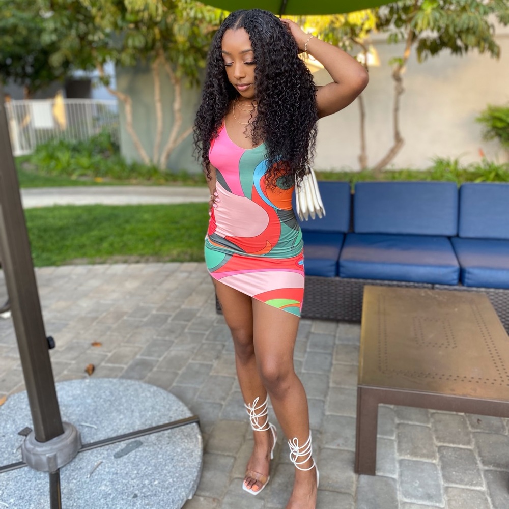 Spring Color Splash Mini Dress - Picture 3 of 6